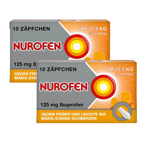 NUROFEN Junior Zäpfchen 125mg Doppelp 2X10 St