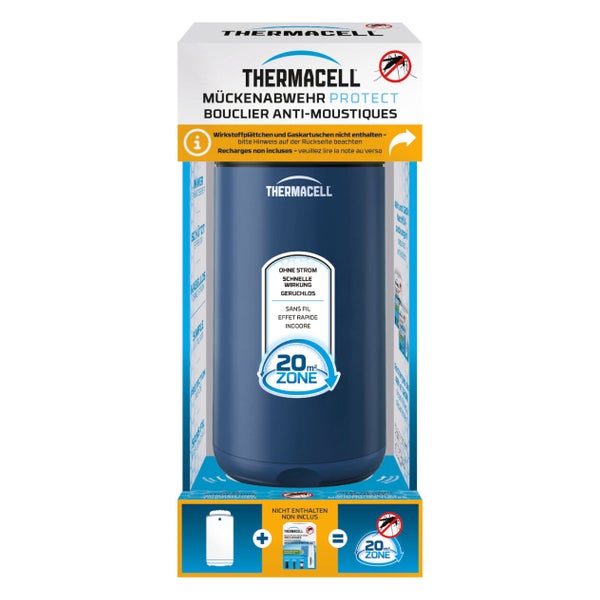 Thermacell Mückenabwehr Protect, Navy Blue, ohne Wirkstoff - Mückenschutz Standgerät 1 St