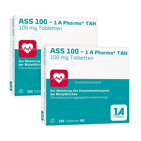 ASS 100 - 1A Pharma® TAH Doppelpack 2X100 St