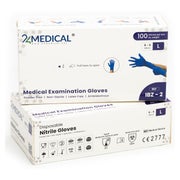 IBZ-2-BLUE Einweg-Nitrilhandschuhe - 100er Box - blau, puderfrei 100 St