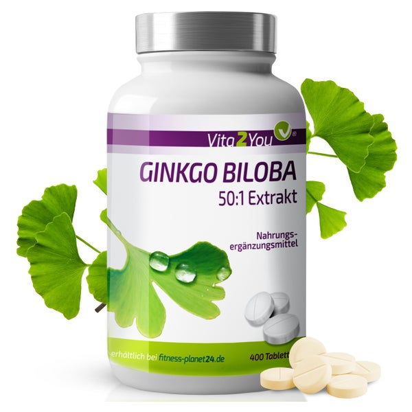 Vita2You Ginkgo Biloba Tabletten hochdosiert 400 St