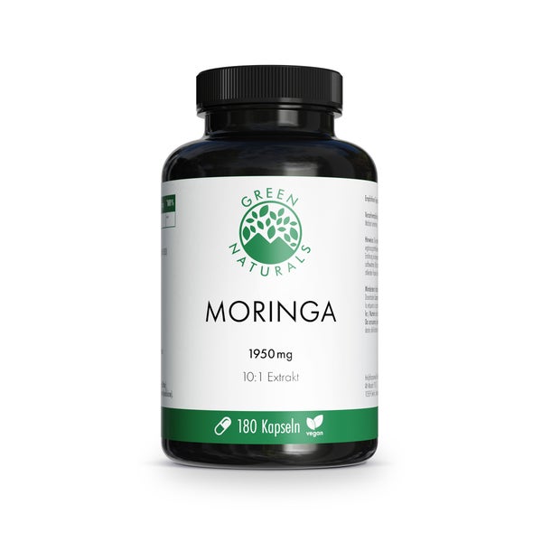 GREEN NATURALS Moringa 1.950 mg hochdosiert vegan 180 St