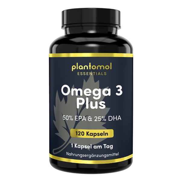 plantomol® - Omega 3 Kapseln - 1000mg Fischöl DHA EPA