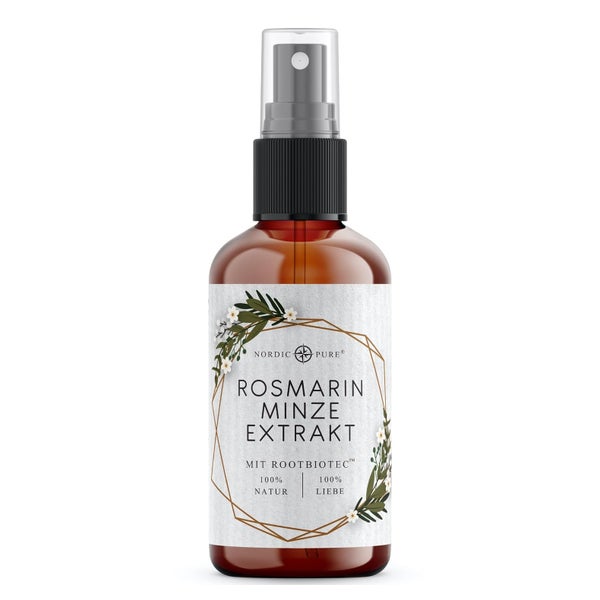 Nordic Pure Rosmarin-Minze-Extrakt – Haarpflege mit RootBioTec™, alkoholfrei 100 ml