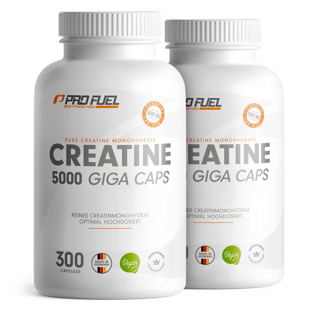 ProFuel Creatin 2x 5000 Giga Caps - 1137 mg Creatine pro Kapsel 600 St