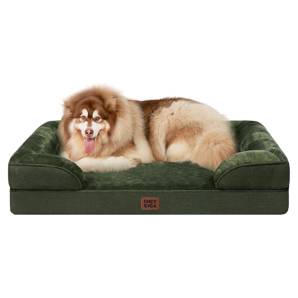 Hundebett Orthopädisches L 132 x B 104 x H 20 cm Dunkel Gr&# 1 St