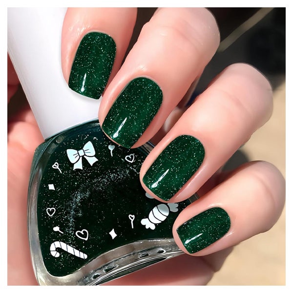 Nagellack Schimmer Grün 12 ml Green Glitter 1 ml (1er Pack) 1 St