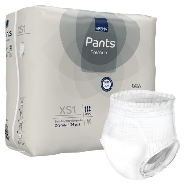 Abena Pants Premium Windelhosen Gr. XS1, 1400 ml 4X24 St