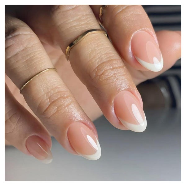 Nageltips French Press On Fake Acryl Style 5-24pcs Nail Fren 1 St