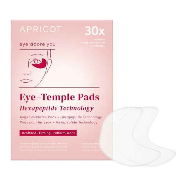 APRICOT Wiederverwendbare Augen-Schläfen Pads mit Hexapeptid 2 St