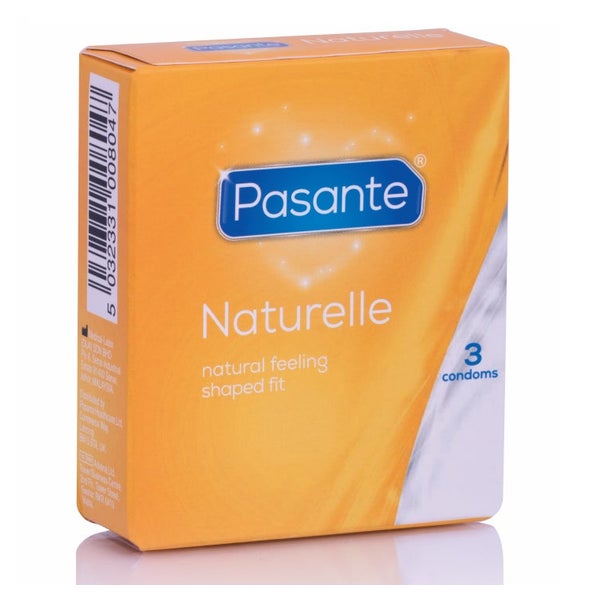 Pasante Naturelle Kondome anatomisch breit 3 Stück (3 Kondome) 3 St