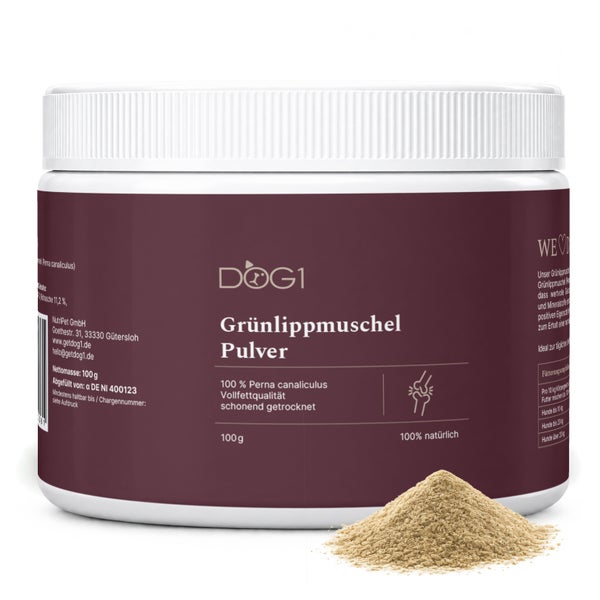 DOG1 Grünlippmuschelpulver für Hunde 100 g