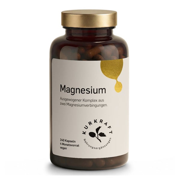 Kurkraft Magnesium Komplex Kapseln vegan mit Citrat und Oxid 240 St