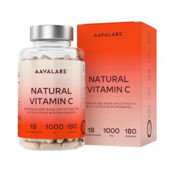 Aavalabs Vitamin C 1000 mg mit Citrus-Bioflavonoiden 180 St