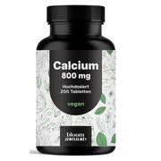 Calcium Tabletten 800 mg - 200 Tabletten - Bloom Naturals 200 St