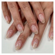 Künstliche Nägel French Short Almond Nude 24er Frauen Green 1 St