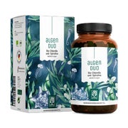 Chlorella und Spirulina - Komplex aus Bio Süßwasseralgen - ALGENDUO - 360 vegane Presslinge - NATURTREU® 360 St