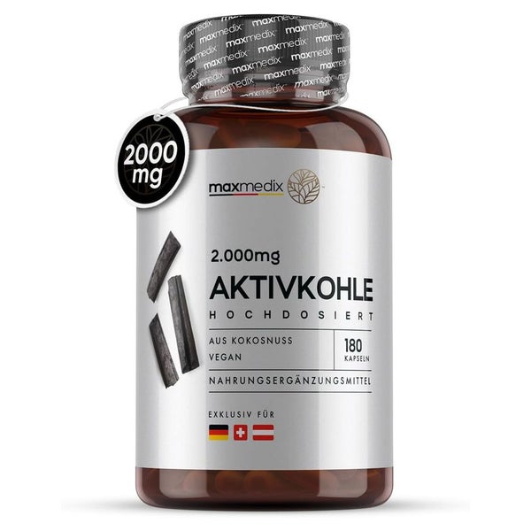 maxmedix Aktivkohle Kapseln 180 St