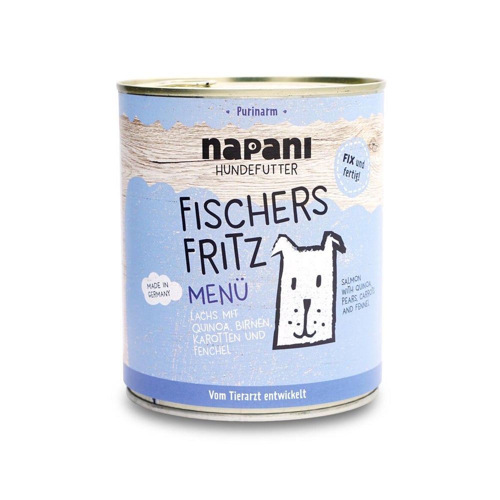 Menü für Hunde Fischers Fritz mit Lachs und Quinoa 800 g