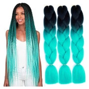 Haar Extensions Jumbo Braid Kanekalon 24 Zoll 100g Schwarz O 1 St