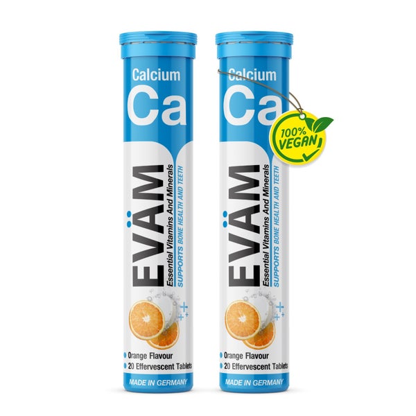 Calcium Brausetabletten 800mg hochdosiert vegan 2er Pack 40 St