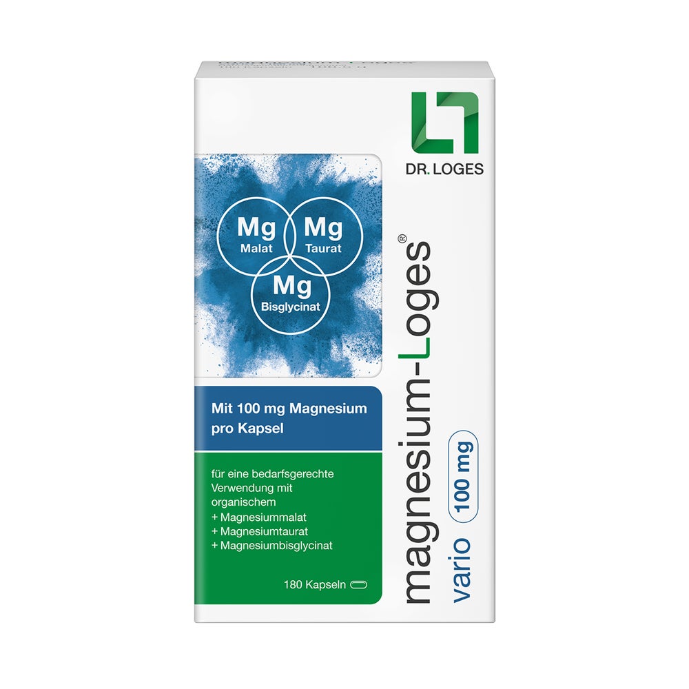 Magnesium-loges Vario 100 Mg Kapseln 180 St