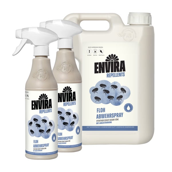 Envira Floh Abwehrspray mit Nachfüllpack