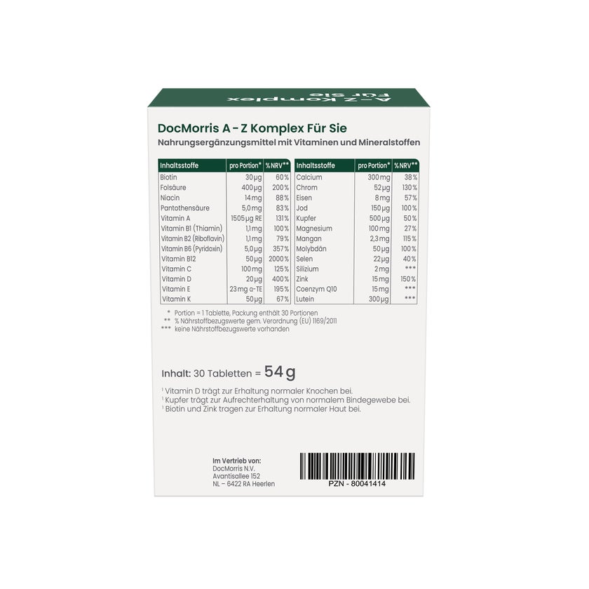 DocMorris A-Z Komplex Für Sie 30 St
