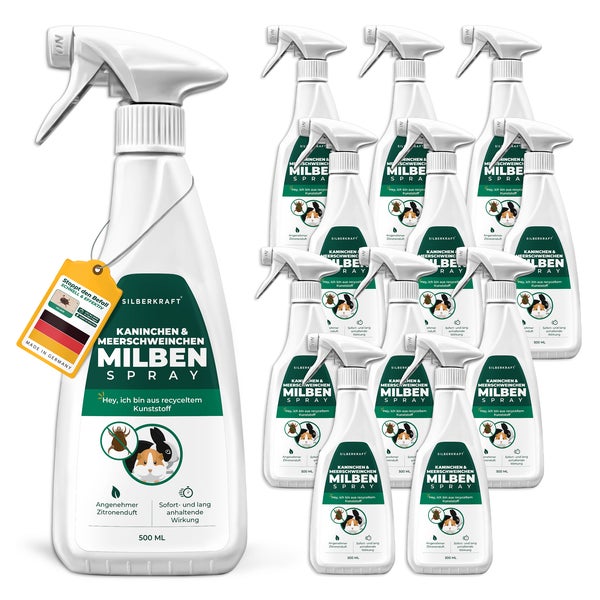 Milbenspray Meerschweinchen & Kaninchen 12 x 500 ml 6000 ml