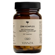VIANOA Zink Komplex - 4 organische Zinkformen, vegan 120 St