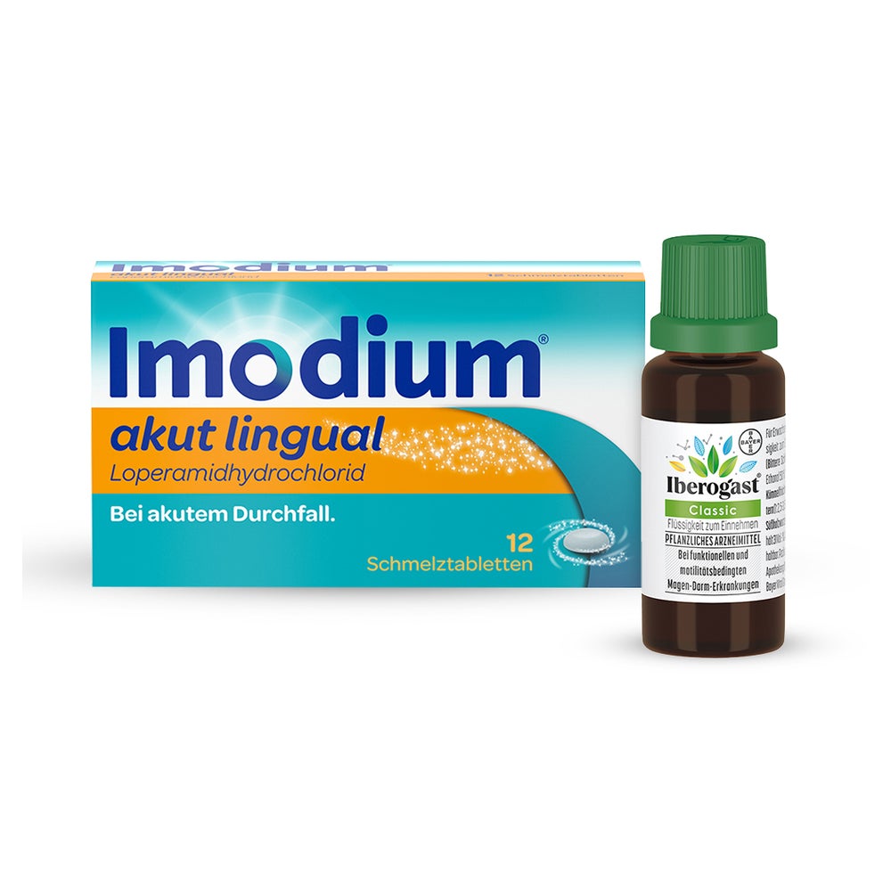 IMODIUM akut lingual + Iberogast Classic 1 Set