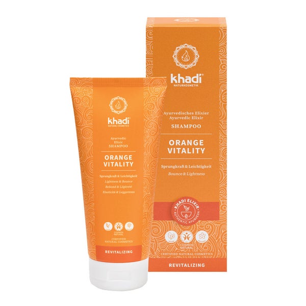 khadi Ayurvedisches Elixier Shampoo ORANGE VITALITY Bio 200 ml