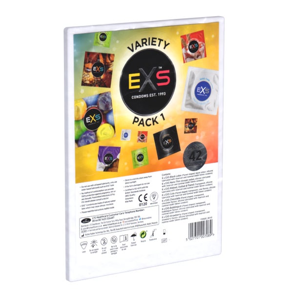 «Variety Pack 1» gemischte Kondome - der Bestseller-Mix (42 Kondome) 42 St