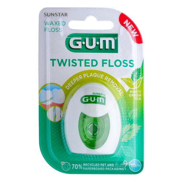 Gum Twisted Floss Waxed Zahnseide 1 St