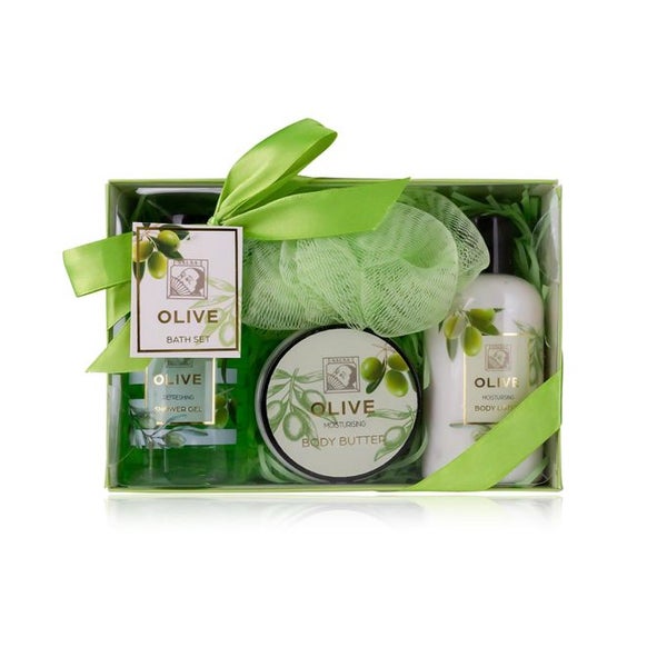 Accentra – Duschset Frauen Geschenkset OLIVE in schöner Geschenkbox 1 St