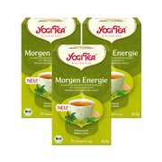 YOGI TEA Morgen Energie BIO Kräutertee | 3 x 35,7g 3x17 St
