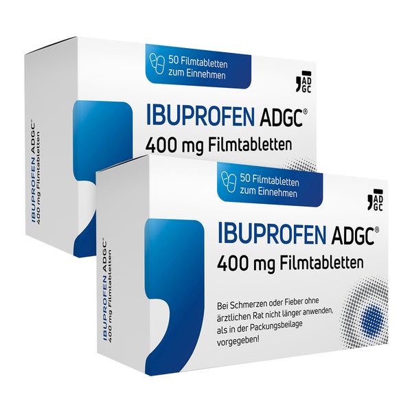 IBUPROFEN ADGC 400mg Doppelpack 2X50 St