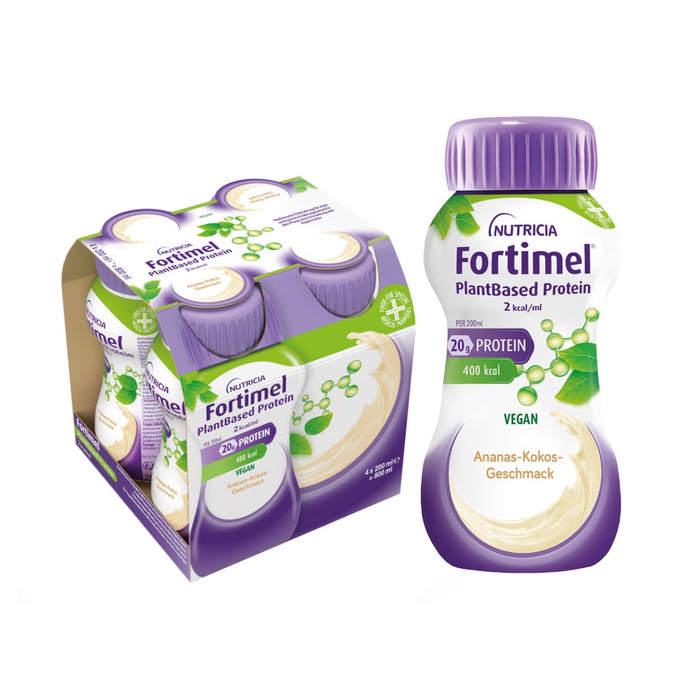 Fortimel Plantbased Protein 2 Kcal Ananas-kokos 4X200 ml