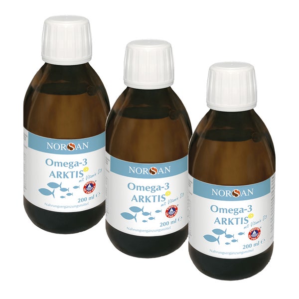 Norsan Omega-3 Arktis mit Vitamin D3 flü 3X200 ml