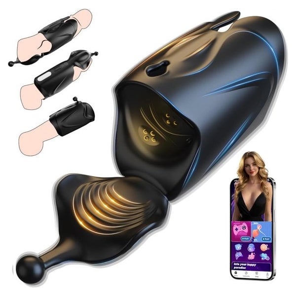 Tagnaff Masturbieren für Männer Handfrei Penis und Hoden Vibrator 1 St