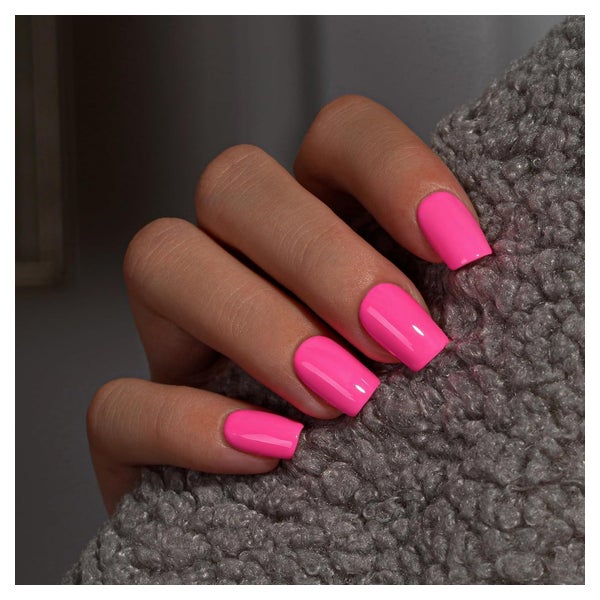 Künstliche Nägel Press on Kurz Sarg Neon Pink 28 Heiß Rosa 1 St