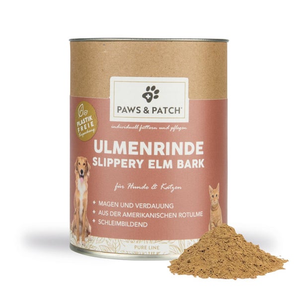 PAWS&PATCH ULMENRINDE Pulver für Hunde und Katzen 100 g