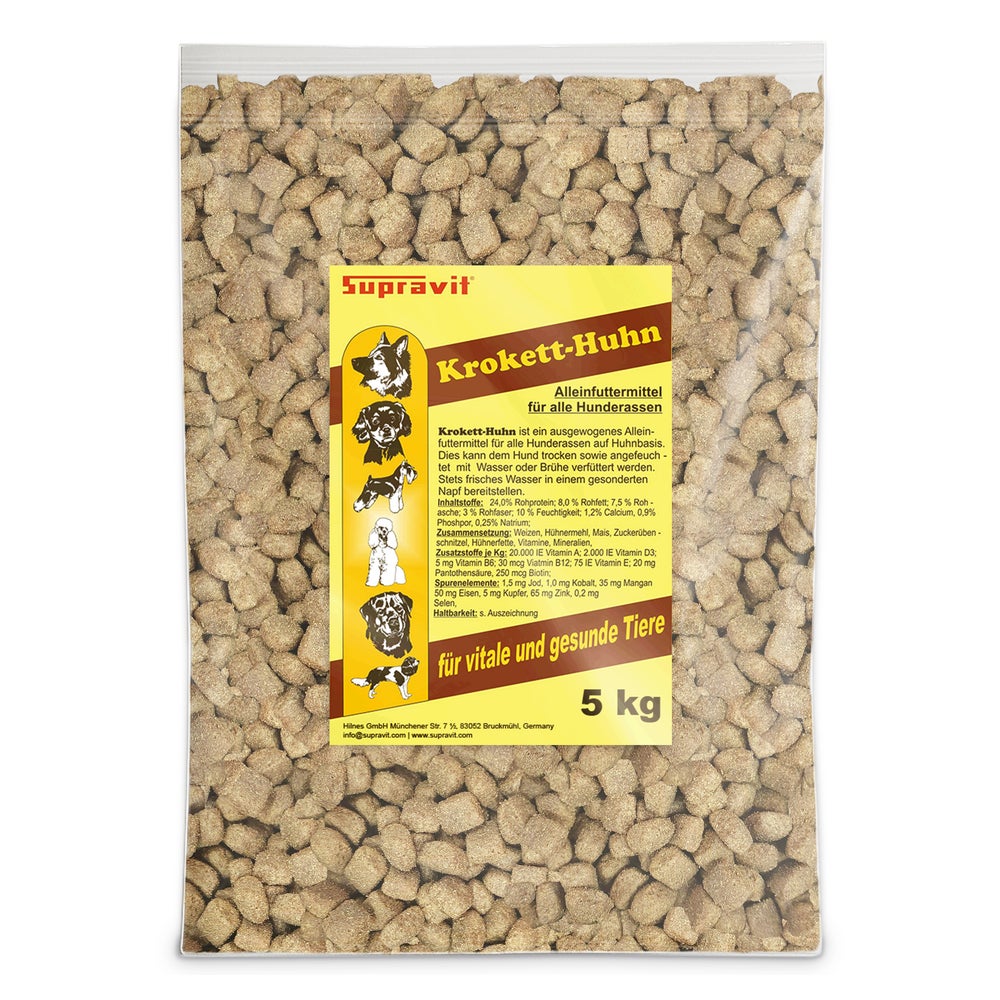 Supravit Hundefutter trocken | Huhn mit Mais | schmackhaft und gut verträglich 5 kg