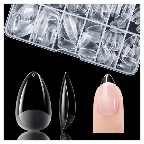 Nagel Tips Kurze Mandel 120 Stück 12 Größen Salon DIY 1 Kurz 1 St