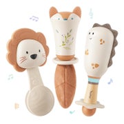 Beißring Rassel Set 3-teilig Montessori Sensorik BPA-frei 0- 1 St