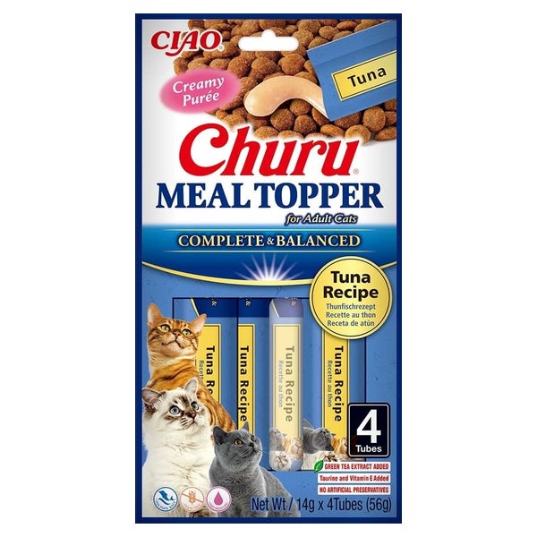 INABA Meal Topper Tuna 4x14 g cremiger Thunfischzusatz für Katzen 0,056 kg
