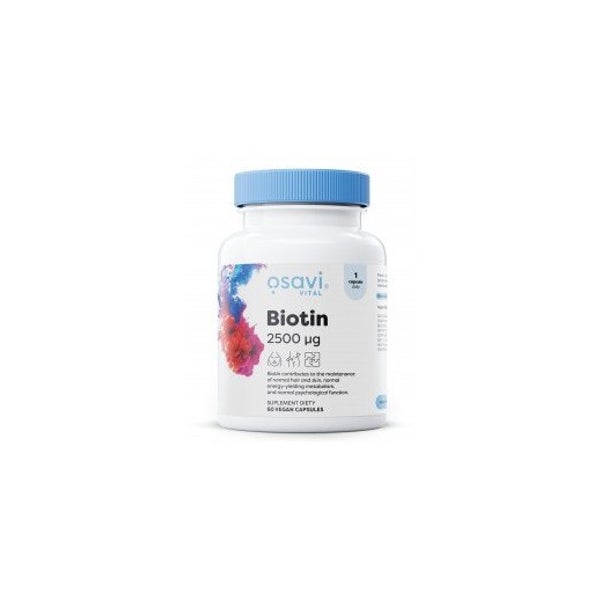 Biotin 2500 mcg, vegane Kapseln 60 St