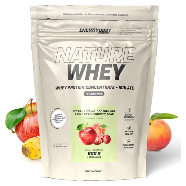 Energybody Systems Nature Whey Protein Apfel-Pfirsich-Kaktusfeige 600 g Beutel 600 g