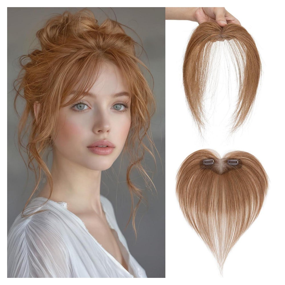 Perücke Clip Echthaar Pony Haarteil Mittelscheitel 10.5g 06 1 St