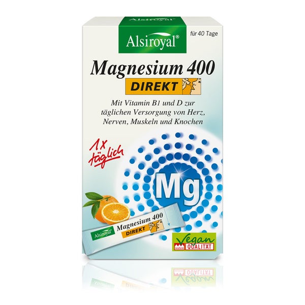 Alsiroyal Magnesium 400 Direkt 40 Stück Zitrone 40 g